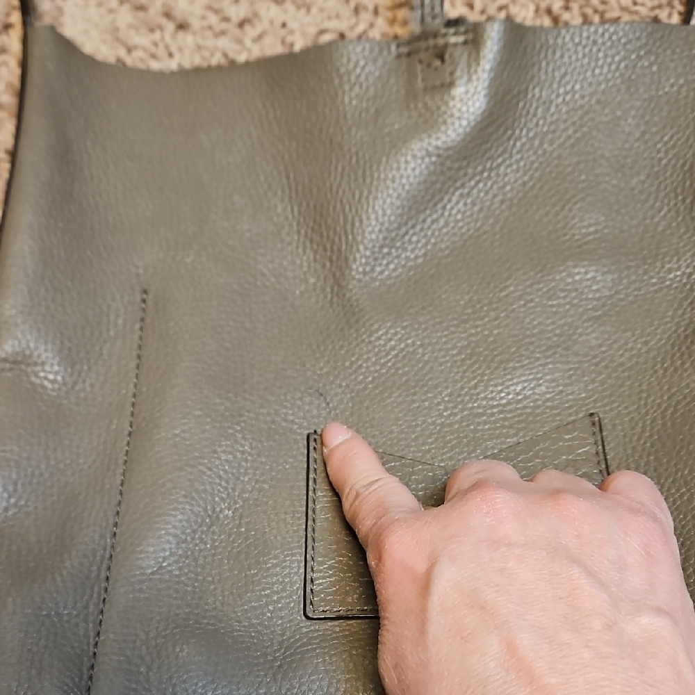 Michael Kors Junie Large Pebbled Leather Messenger Bag - Picture 13 of 16
